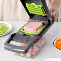 Cortador de Verduras Multifuncional 14 en 1 Rápido, Seguro y Práctico