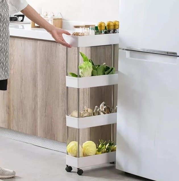 Estante con ruedas 4 niveles