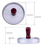 Prensa Para Hamburguesas Molde Antiadherente Asado Parrilla