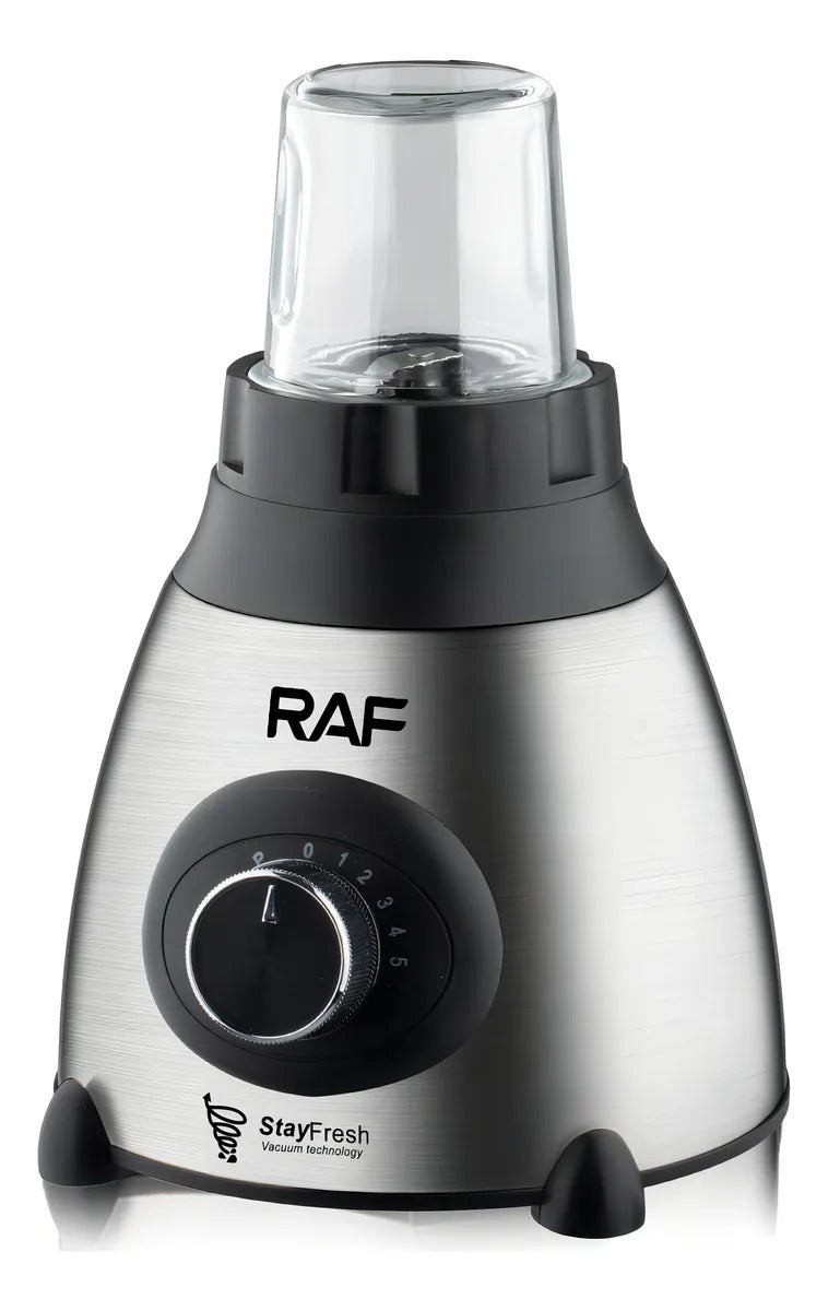 Licuadora Multifuncional De Vidrio 2 En 1 Picadora Color Negro