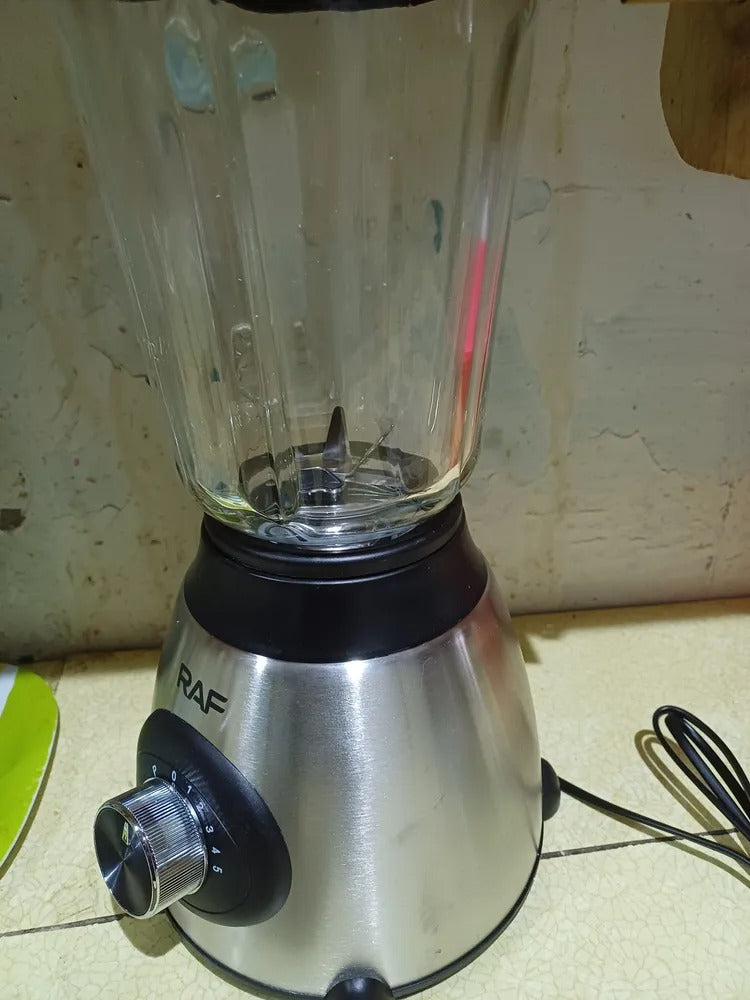 Licuadora Multifuncional De Vidrio 2 En 1 Picadora Color Negro