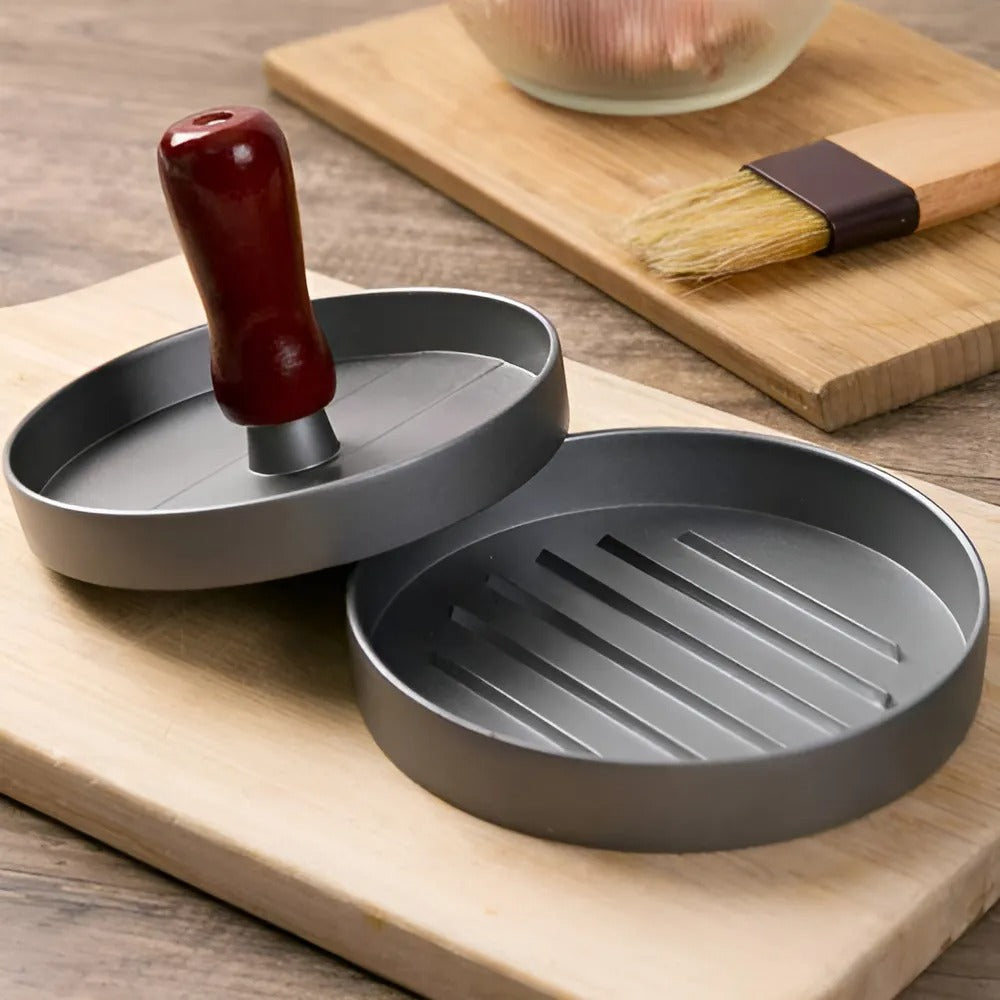 Prensa Para Hamburguesas Molde Antiadherente Asado Parrilla