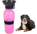 Botella Agua Bebedero Mascota Perrito Paseo 500ml Color Azul
