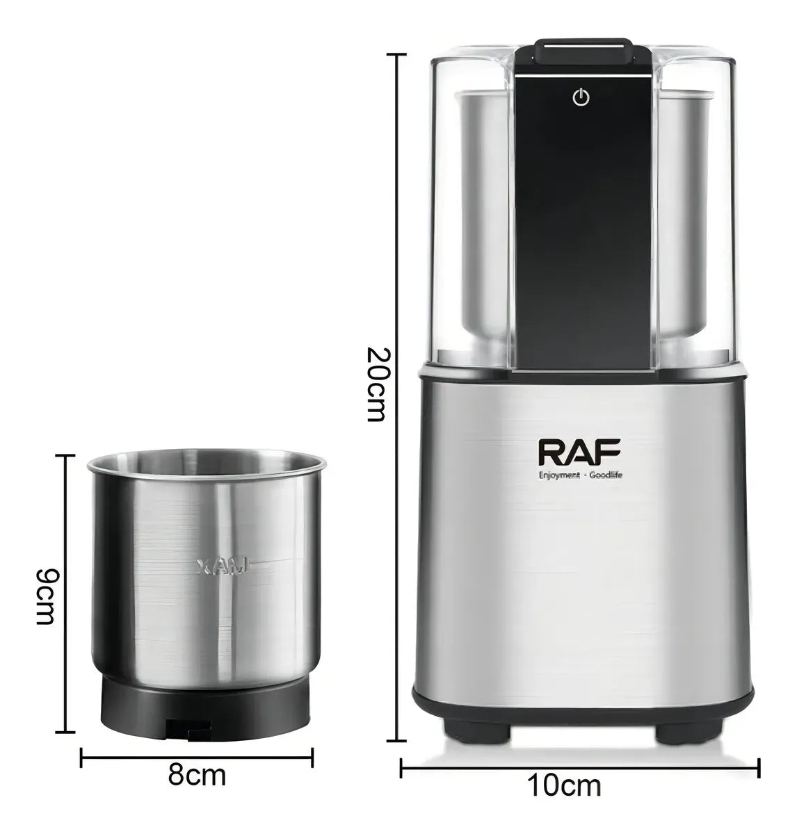 Molino Eléctrico De Café Molinillo Portátil Raf R-7130 Plateado