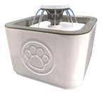Fuente Bebedero Blanco Para Mascotas Agua 2.5 L Para Perro Y Gato