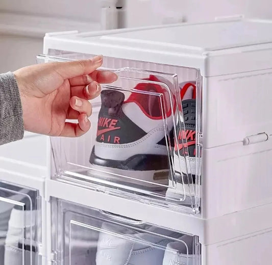 Zapatero Plegable Organizador 6 Niveles Transparente