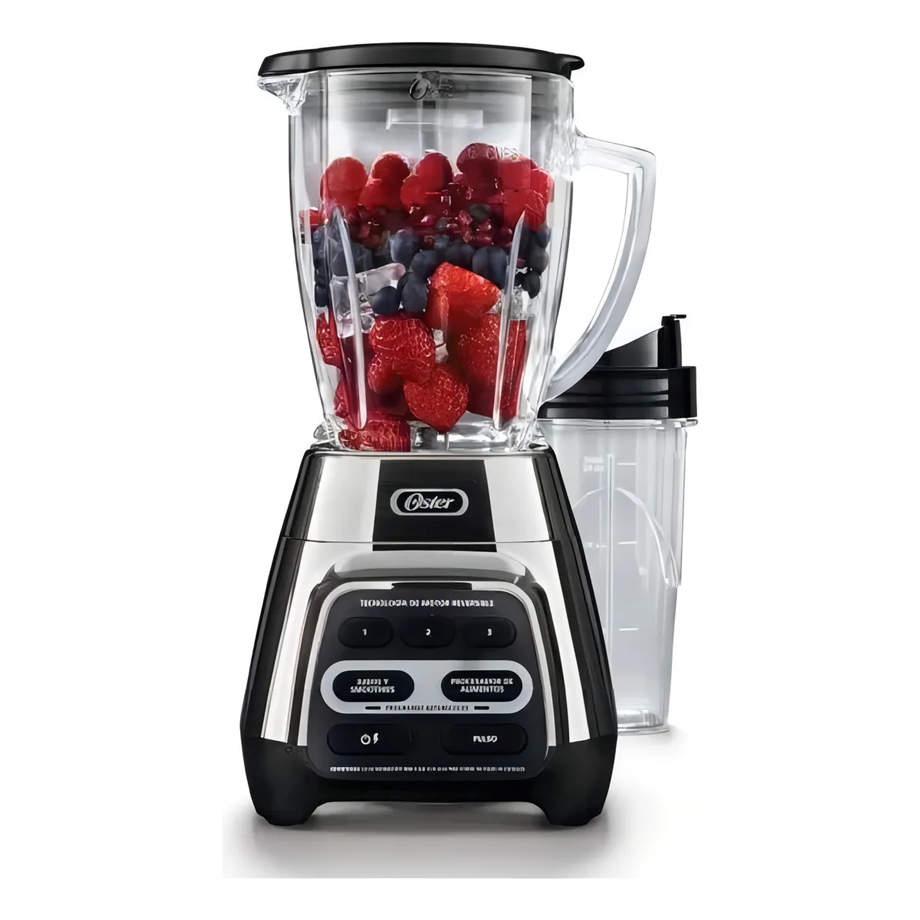 Licuadora Oster Reversible Vaso Blendngo Blstpyg1310rbg Plateado