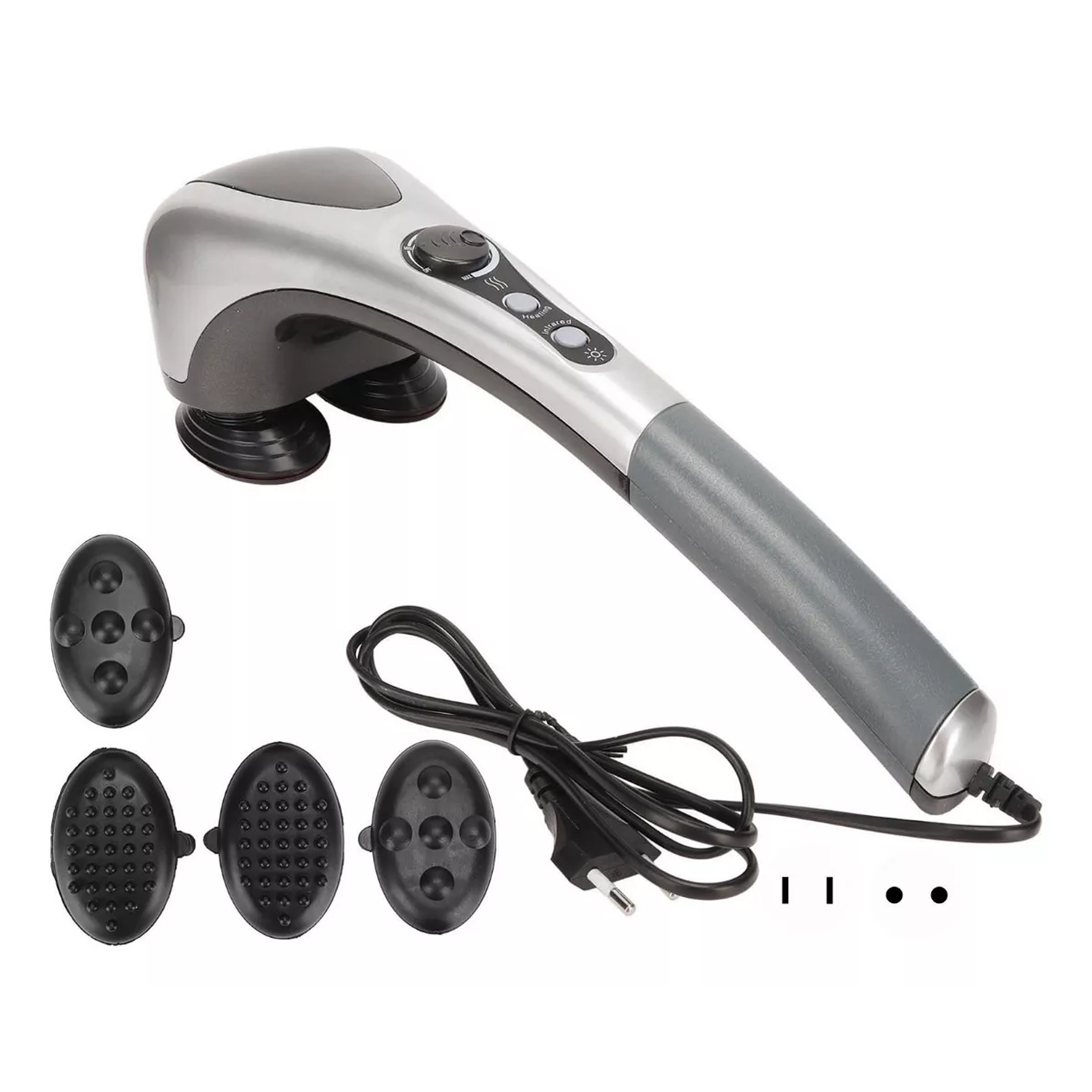 Masajeador Corporal Eléctrico Con Doble Cabezal Infrarrojo