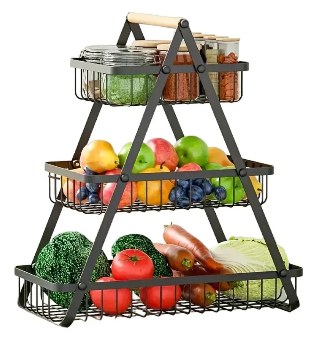 Cesta Organizadora Frutero 3 Niveles