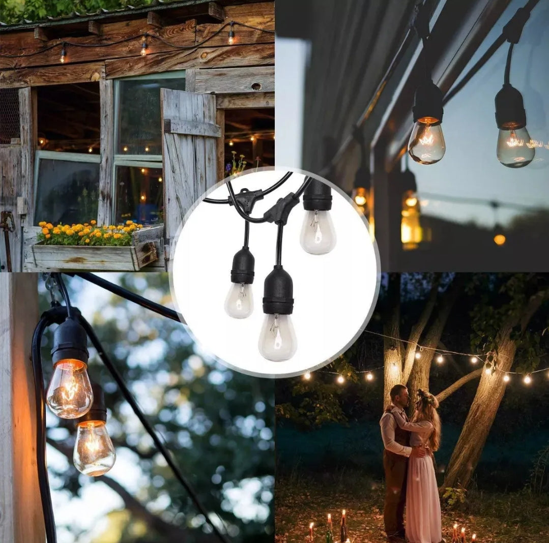 Luces Guirnalda Solar 10 Metros 10 Ampolletas