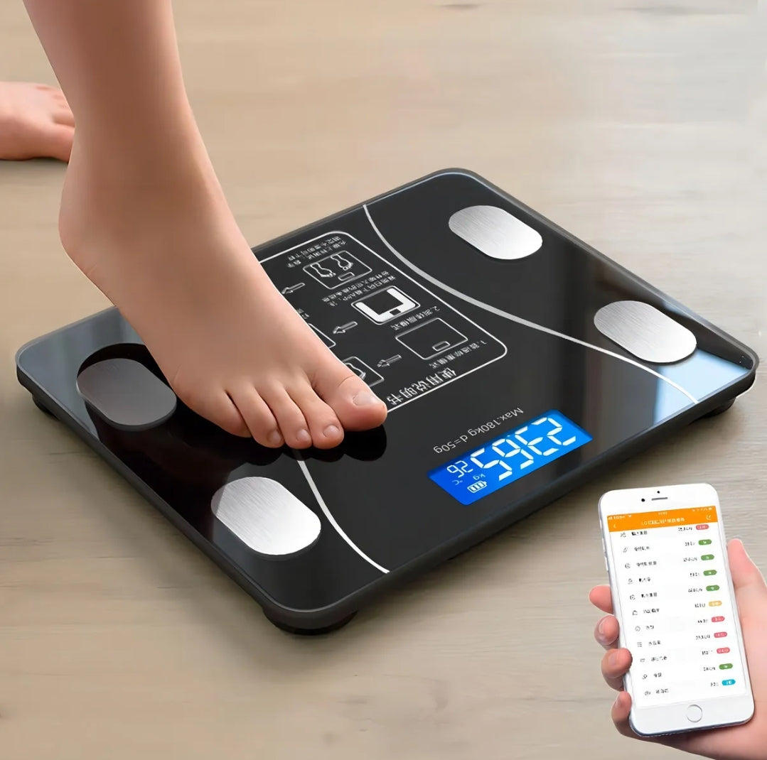 Balanza Pesa Inteligente App Bluetooth Medidora Grasa