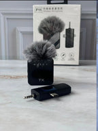 Micrófono Inalambrico Solapa  Reducción De Ruido Negro