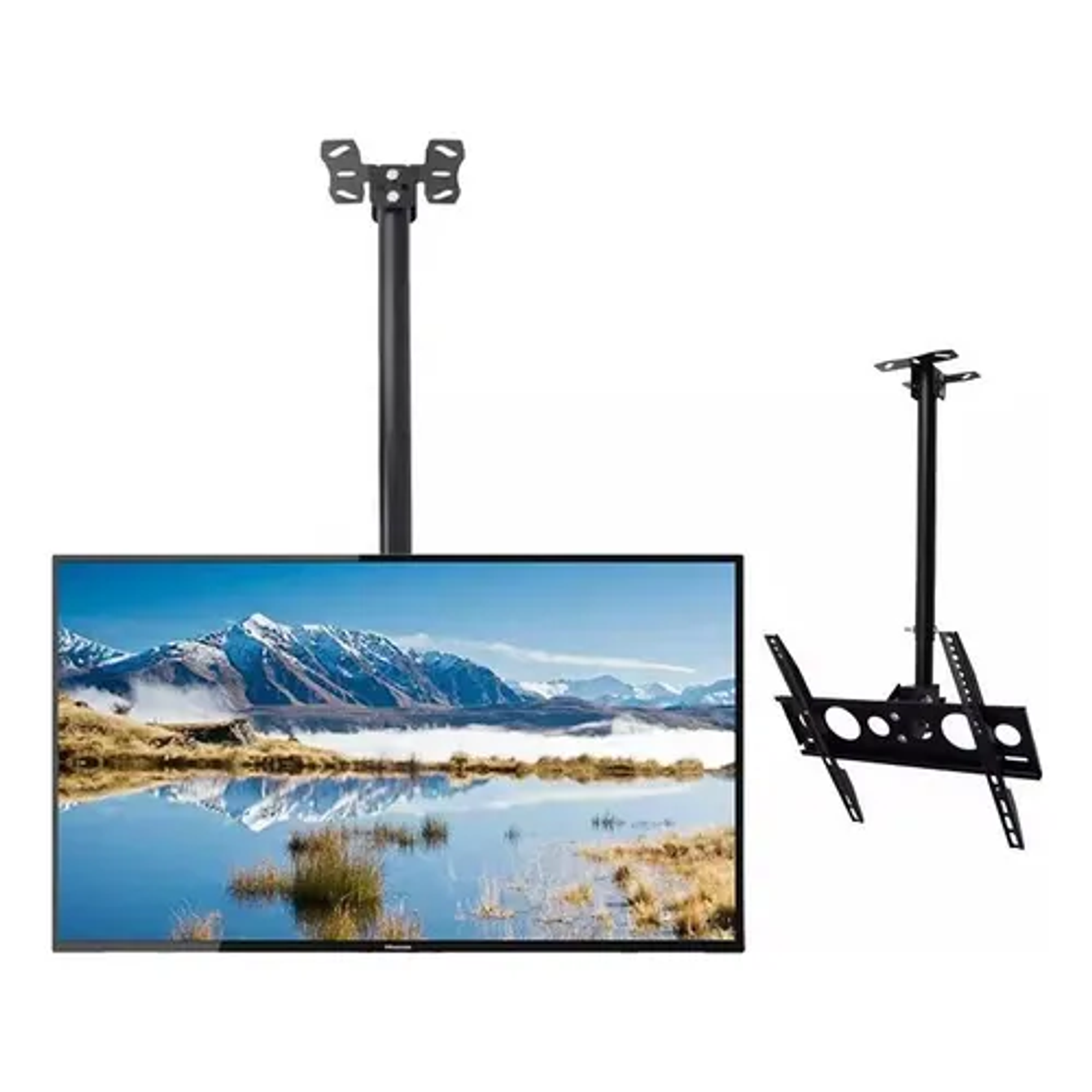 Soporte Tv Base Techo Giratorio 360 Grados De 32 A 70  Negro