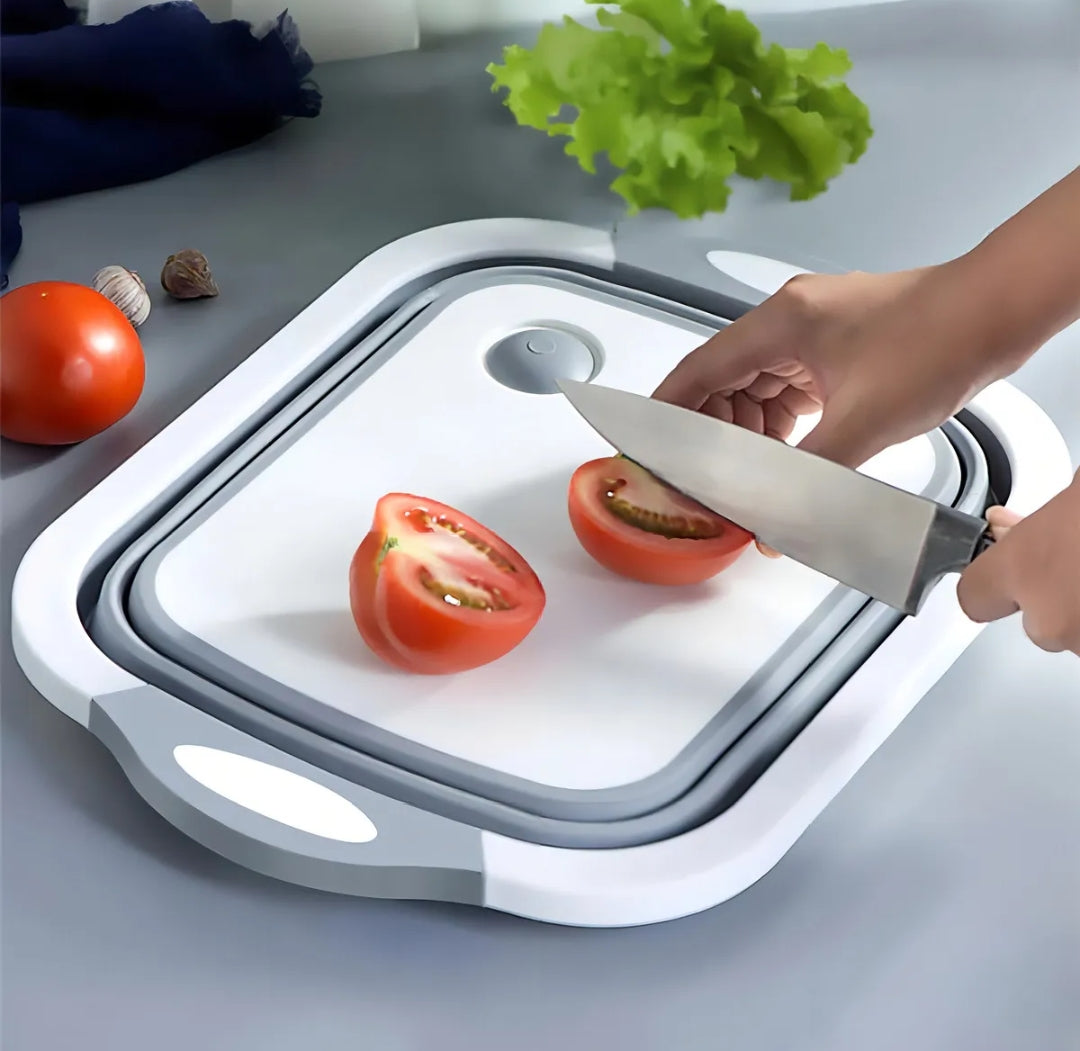 Tabla Para Cortar Plegable 3 en 1 Silicona Plegable