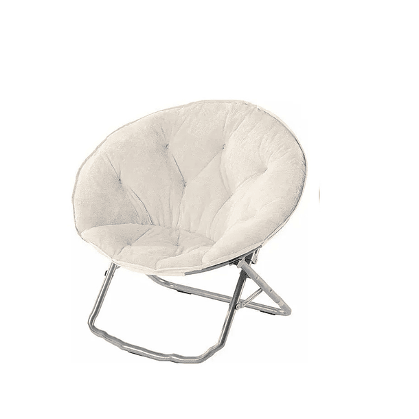 Silla Redonda Plegable Poliéster Colores Variados Redonda