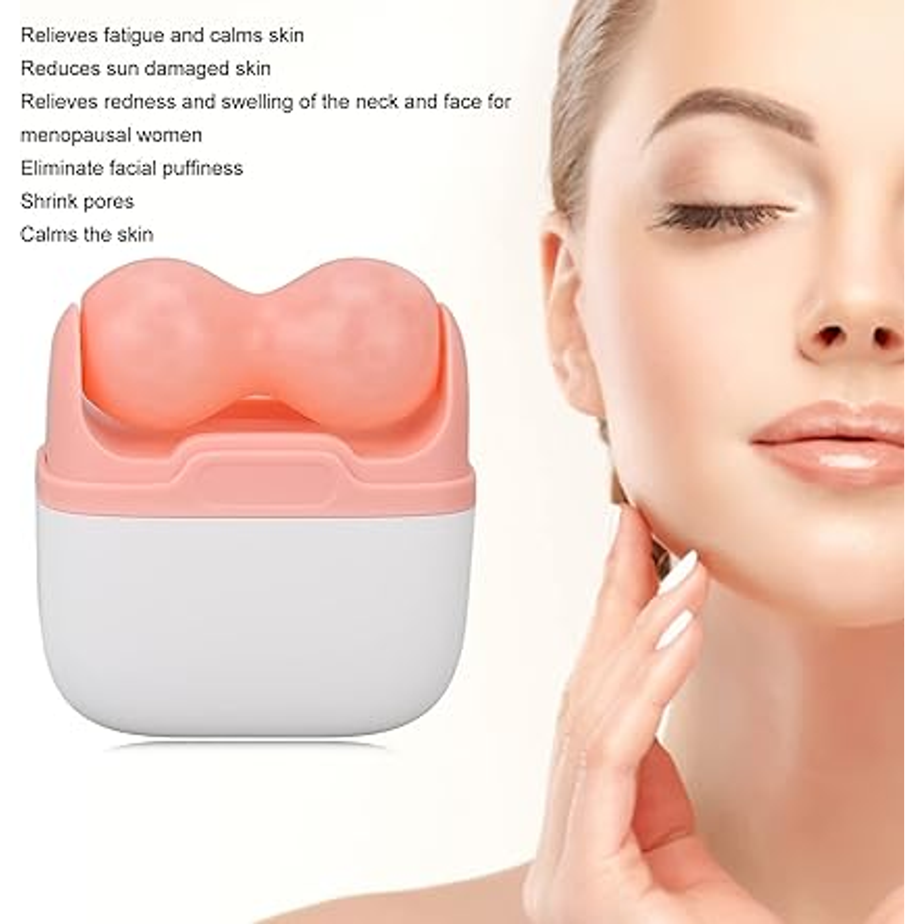 Rodillo De Hielo 2 En 1 Masajeador Rostro Cuerpo Ojos