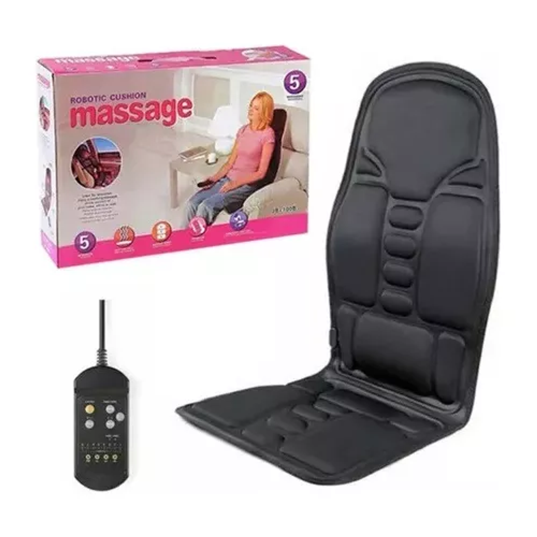 Asiento Masajeador Cojin Masaje Espalda Auto o Casa