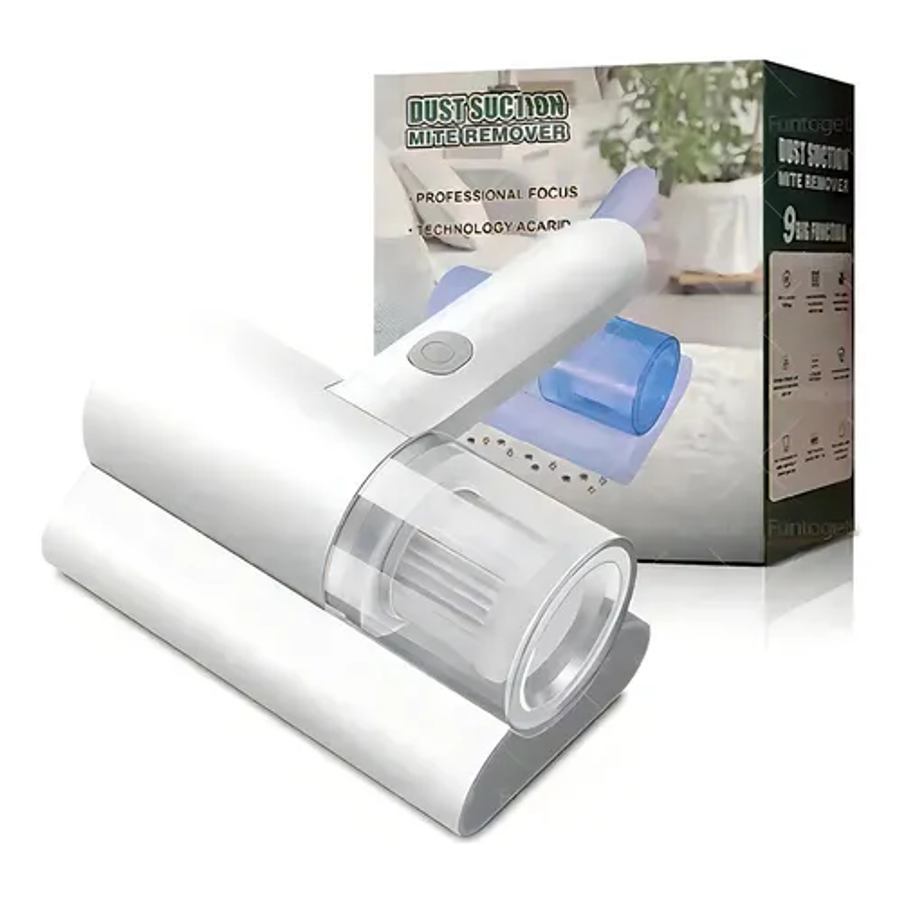 Aspiradora Inalámbrica Anti Acaros De mano Inalámbrica Blanca